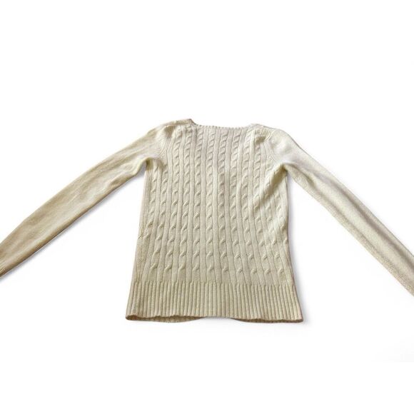 UNGER COLLECTION Women’s M Cashmere cardigan Light yellow Button Up Long Sleeve - Picture 2 of 11